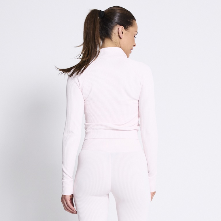 Training jacket "Zip Jacket Rib" Light Pink
